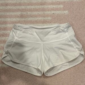 Lululemon Athletica White Athletic Shorts